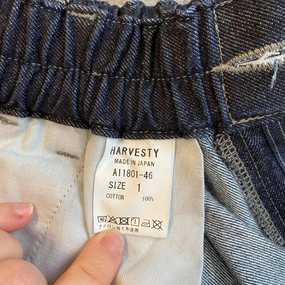 Made in Japan • Harvesty Circus Pants 100% cotton balloon leg jeans - Picture 7 of 7